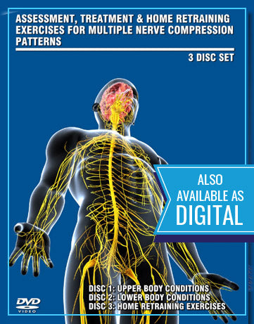 Manual Therapy to Eliminate Multiple Nerve Compression Patterns of the Upper/ Lower and home retraining disc 3 Pack DVD Set